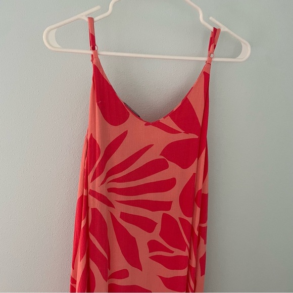 TRIBAL Tropical Print Maxi Dress pink size LP - Picture 9 of 12